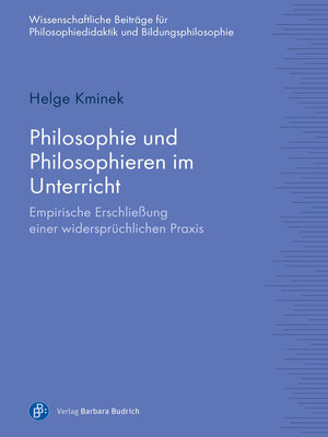 cover image of Philosophie und Philosophieren im Unterricht